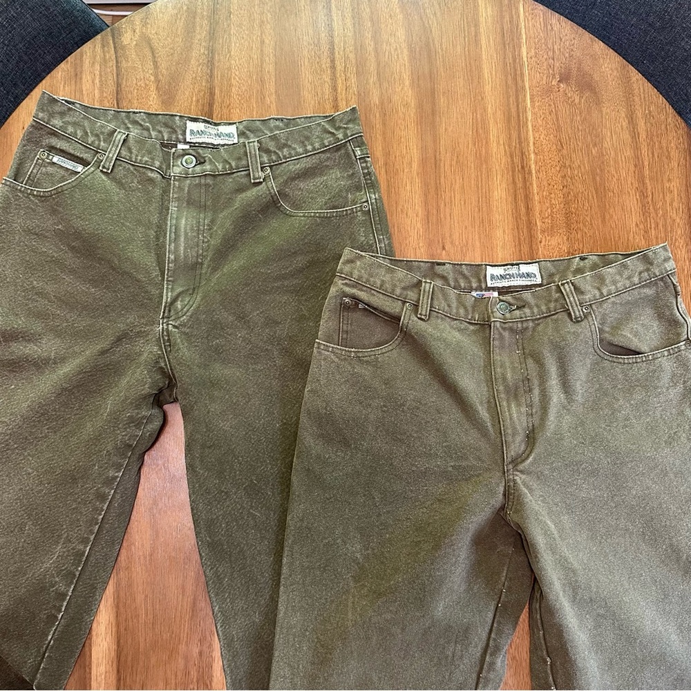 Lot of 2 Schaefer Outfitter 33 Ranch Hand Dungarees